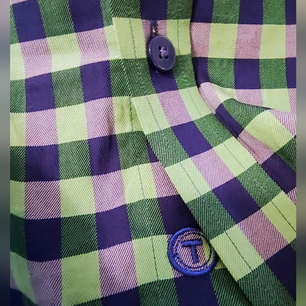 Twillory Gingham Plaid Performance Button Down 15… - image 5